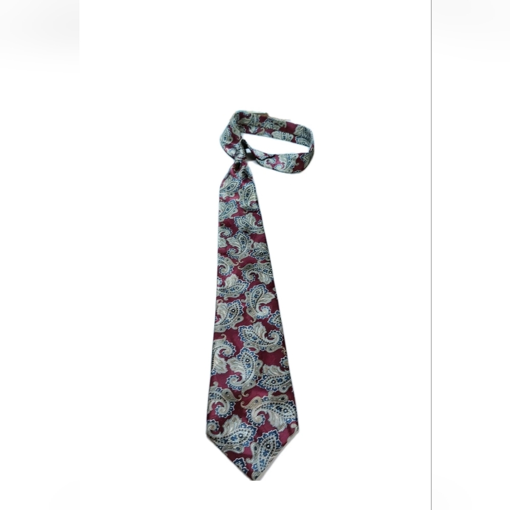 Halston Heritage Red and Blue Floral Tie